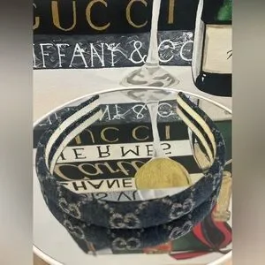 Gucci | Accessories | Gucci Gg Denim Headband Wcoa Euc  display picture 1